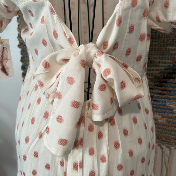 Jessica Simpson Polka Dot Dress with Tie Back - Picture 8 of 11